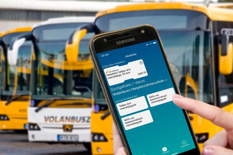 A Volánbusz-jegyek már a MÁV-appból is megvásárolhatók