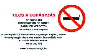 Új táblák tiltják a dohányzást