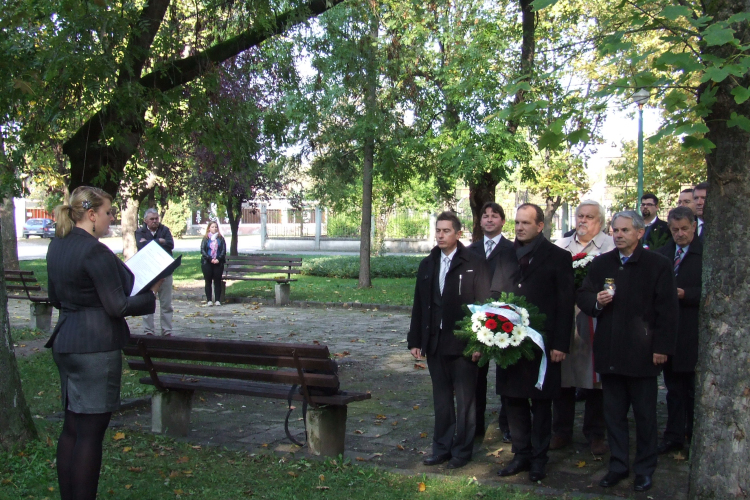 1956-os forradalom és szabadságharcra emlékeztek a Hősök Parkjában