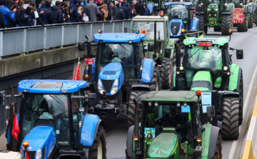 Brüsszelben közel ezer traktorral vonultak fel a gazdák tüntetni
