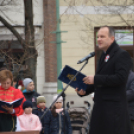 Városi ünnepség a Petőfi szobornál március 15-én