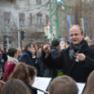 Városi ünnepség a Petőfi szobornál március 15-én