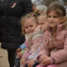 Élő kokárdát alkottak Félegyháza végzős diákjai a városközpontban