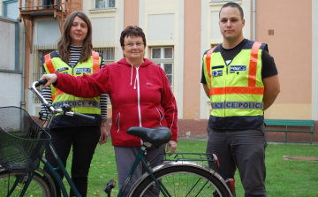 Visszaadták a kiskunfélegyházi rendőrök a kerékpárt a tulajdonosának