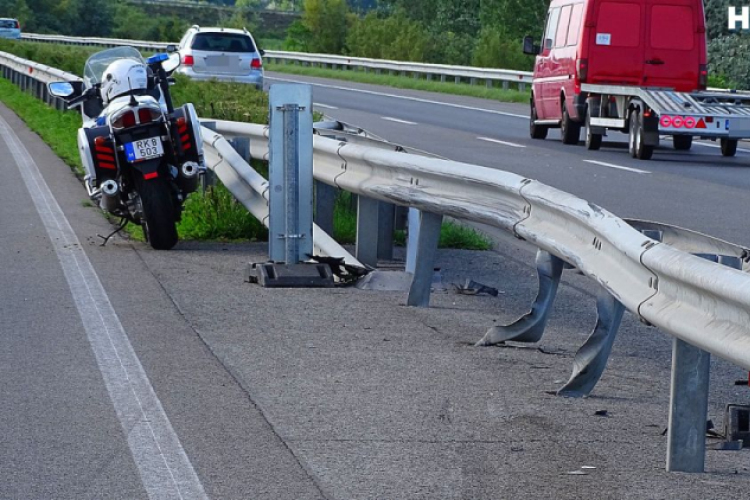 Baleset az M5-ösön, Petőfiszállásnál: átrepült kerék a szemközti sávba