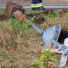 Pótkocsis teherautó ütközött személyvonattal Tiszaalpárnál