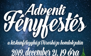 Adventi fényfestés