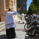 Áldásért jöttek Félegyházára a zarándok motorosok