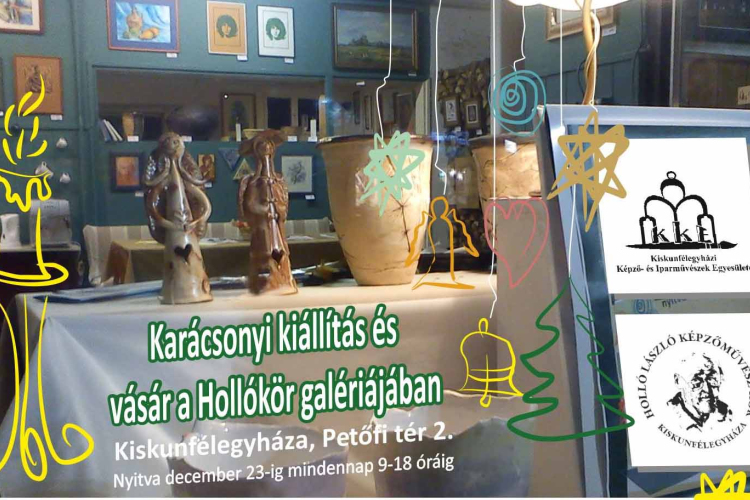 Karácsonyi kiállítás és vásár a Hollókör galériában