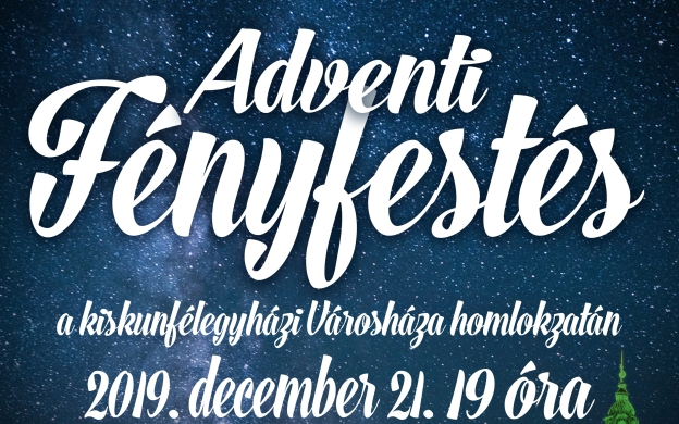 Adventi fényfestés