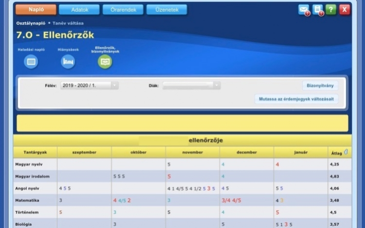 Közeleg a félévi bizonyítványosztás