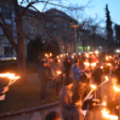 Fáklyás felvonulás Nemzeti Ünnepünk előestéjén