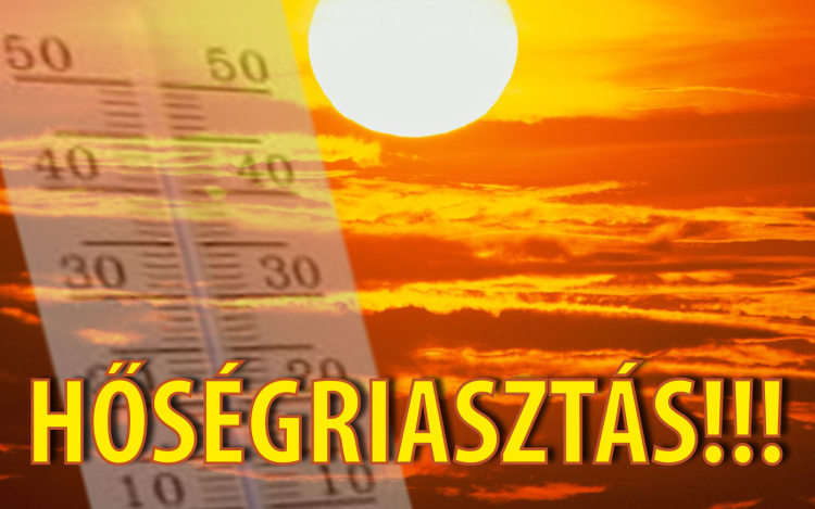 Másodfokú hőségriasztás lép életbe éjféltől 